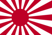 your Japanese flag should be the Rising Sun flag with radiating sun rays.