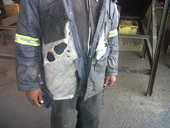 Safety clothing non-compliance (overalls and safety shoes)