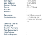 Collection on my credit 7 years after I left Suddenlink satisfactorily