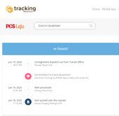 TRACKING MY PARCEL EHA191364805MY.