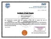 IMF Certificate of Funds Transfer