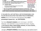 prasanth raman b.e eee 2018 most dangerous job psycho, job killer, spread this news to all