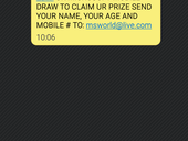 AWARDED OF £800,000.00 POUNDS IN THE 2017 UK MICROSOFT MOBILE DRAW