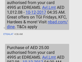 Anauthorized credit card charges