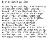 I received an email from rbi to pay ₹29,000 for converting charges. Is it true?