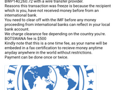IMF Clearance fee